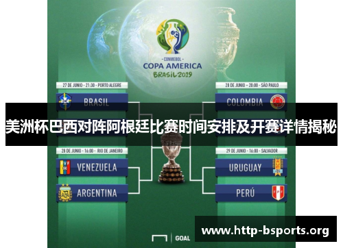 美洲杯巴西对阵阿根廷比赛时间安排及开赛详情揭秘 美洲杯巴西对阵阿根廷比赛时间安排及开赛详情揭秘