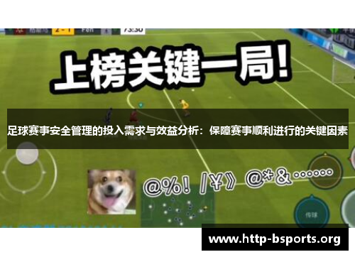 足球赛事安全管理的投入需求与效益分析：保障赛事顺利进行的关键因素